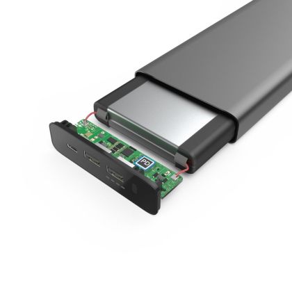 HAMA Универсална USB-C външна батерия за лаптоп, 26800 mAh, Power Delivery (PD), 5-20V/60W, Сив