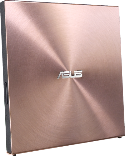 ASUS SDRW-08U5S-U, Ultra Slim, portable 8X DVD burner, M-DISC support, Windows/Mac OS, Pink