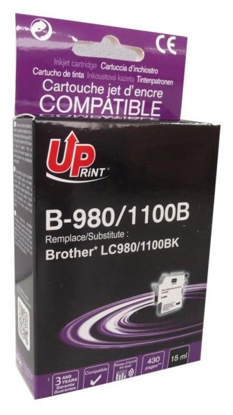 Ink cartridge UPRINT LC980/1100 BROTHER, Black