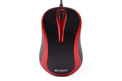 Wired Mouse A4tech N-360, Black/Red
