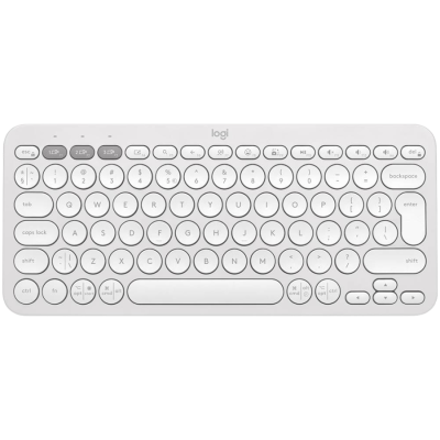 LOGITECH K380S Multi-Device Bluetooth Keyboard - TONAL WHITE - US INT'L