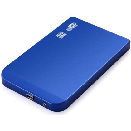Външен хард диск SSD, 2,5'' SATA, 512 Gb, USB 2.0, Алуминий, Син