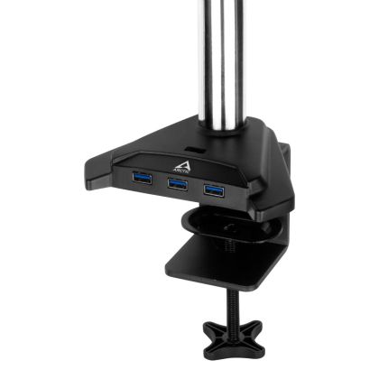 Desk Mount Dual Monitor Arm ARCTIC Z2 (Gen3), 34", 8 kg, 4 x USB 3.2 Gen1, Black