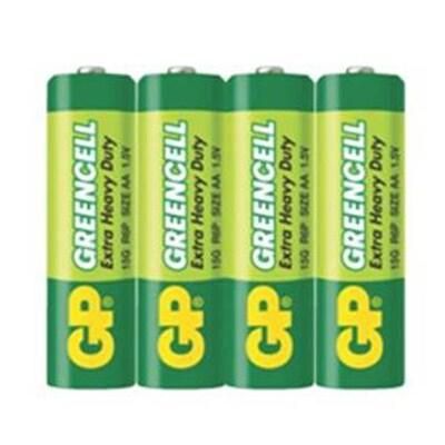 Цинк карбонова батерия GP R6  GREENCELL 15G-S4 /4 бр. в опаковка/ shrink 1.5V