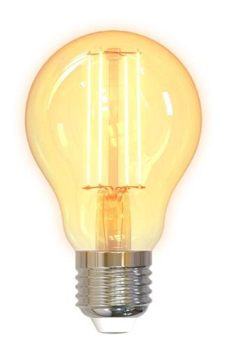 DELTACO SMART HOME LED filament lamp, E27, WiFI 2.4GHz, 5.5W, 470lm, dimmable, 1800K-6500K, 220-240V, white