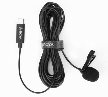 BOYA Digital Lavalier Microphone BY-M3, USB-C