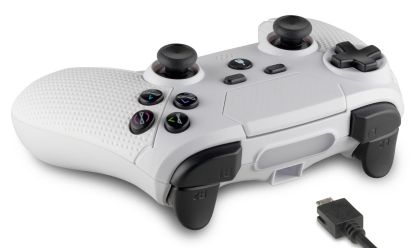 Геймърски контролер Spartan Gear Aspis 3, за PC и PS4, Бял