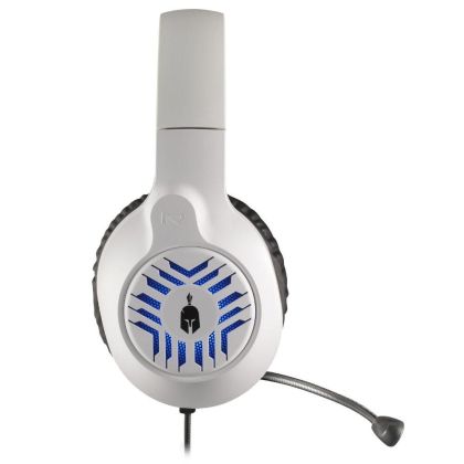 Gaming Earphone Spartan Gear Medusa, Microphone, White/Black