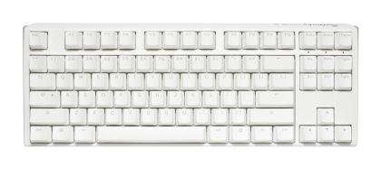 Геймърскa механична клавиатура Ducky One 3 Pure White TKL Hotswap Cherry MX Silent Red, RGB, PBT Keycaps