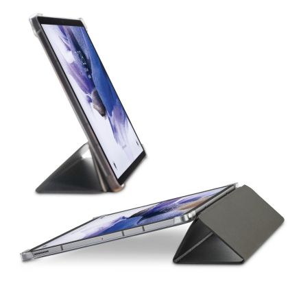 Калъф за таблет HAMA Fold Clear, За Samsung Galaxy Tab S7 FE/S7+/S8+ 12.4", Място за писaлка(S-pen), Черен
