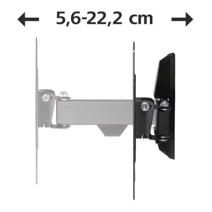 Hama FULLMOTION TV Wall Bracket, 1 Star, 200x200, 122cm (48"), 1 Arm, black