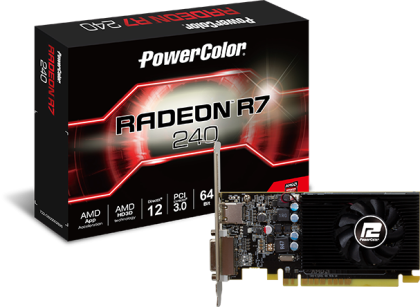 Graphic Card PowerColor AMD Radeon R7 240 2GB 64BIT GDDR5