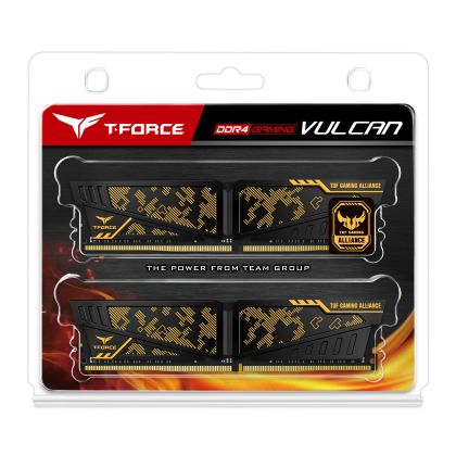 Памет Team Group T-Force Vulcan TUF, DDR4 16GB(2x8GB), 3600MHz, 1.35V
