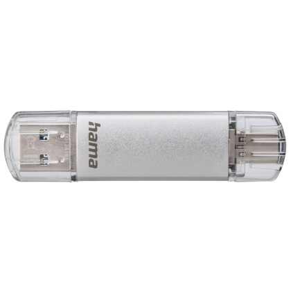 Hama "C-Laeta" USB Stick, USB-C USB 3.1/3.0, 128 GB, 40 MB/s, silver