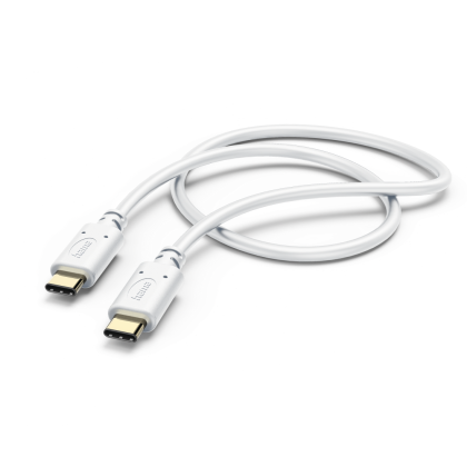 Hama Charging Cable, USB-C - USB-C, 1.5 m, white
