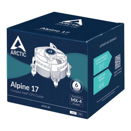 Compact Intel CPU-Cooler Arctic Alpine 17, 1700