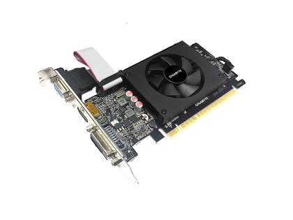 Видео карта Gigabyte GeForce GT 710, 2GB, GDDR5, 64 bit, D-Sub, DVI-D, HDMI 