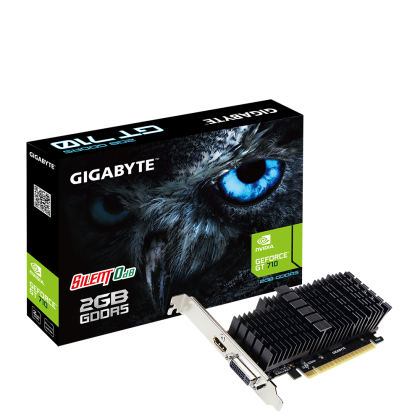 Graphic card Gigabyte GeForce GT 710 2GB GDDR5 64 bit, Low Profile, Silent
