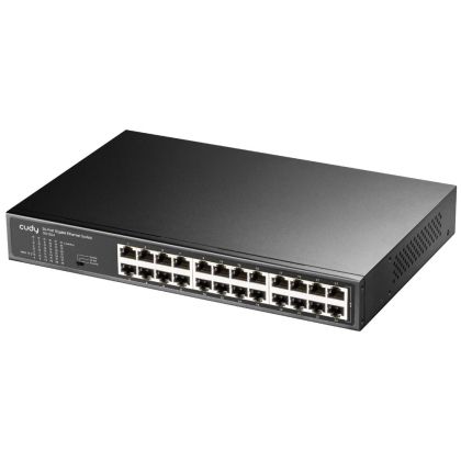 Switch Cudy GS1024, 24 ports, 10/100/100, Auto-MDI/MDIX for 19" rack