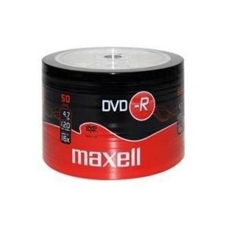 DVD-R MAXELL, 4,7 GB, 16x, 50 pk