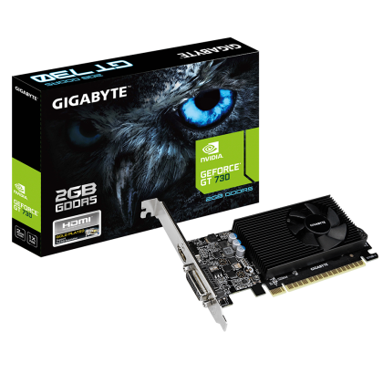 Видео карта GIGABYTE GeForce GT 730, 2GB, GDDR5, 64 bit, DVI-D, HDMI