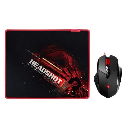 Gaming combo mouse Bloody V7M + pad B071, Optical, Wired, USB