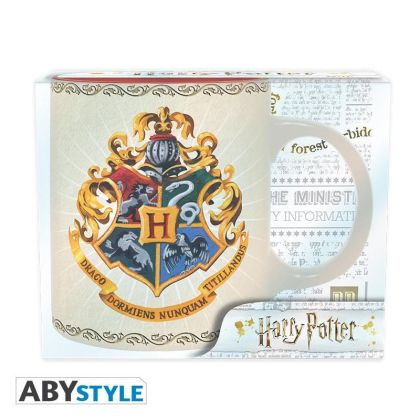 Чаша ABYSTYLE HARRY POTTER Hogwarts 4 Houses, Бял