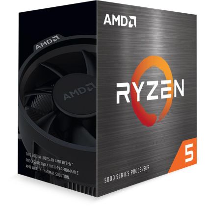 Процесор AMD Ryzen 5 5600, AM4 Socket, 6 Cores, 3.5GHz, 35MB Cache, 65W, BOX