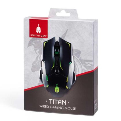 Gaming Mouse Spartan Gear Titan, Black