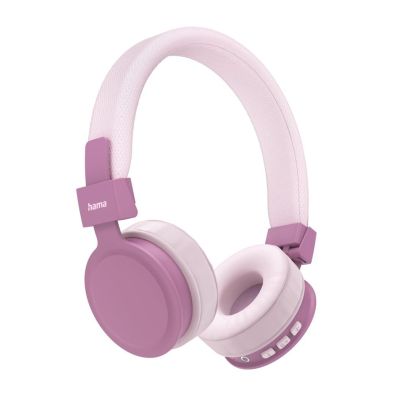 Hama "Freedom Lit" Bluetooth® Headphones, On-Ear, Foldable, with Microphone, pink