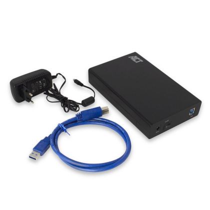 Enclosure /HDD-RACK/ ACT AC1405, 3.5", SATA, USB 3.1 Gen1 (USB 3.0), Black