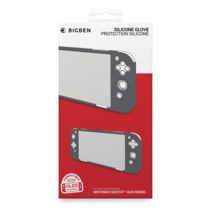 BigBen Interactive Silicon Glove (Nintendo Switch OLED) - Grey