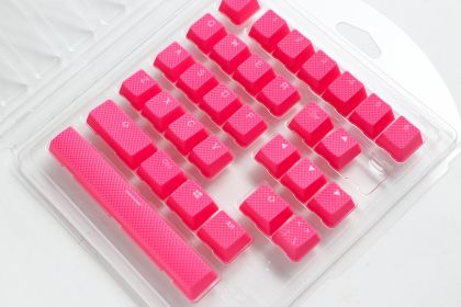 Ducky Pink 31-Keycap Set Rubber Backlit Double-Shot US Layout