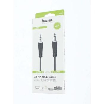 Hama Audio Cable, 3.5 mm Jack Plug - 3.5 mm Jack Plug, Stereo, 1.5 m