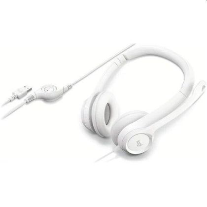 Headphones Logitech H390, USB, White