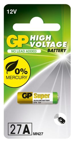Алкална батерия GP 12 V 1 бр. в опаковка за аларми А27