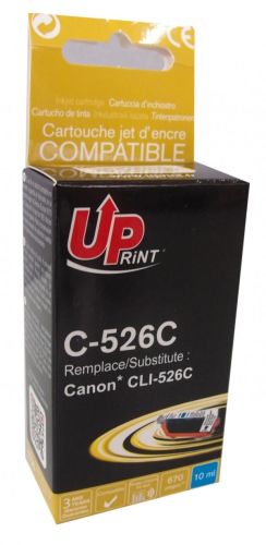 Ink cartridge UPRINT CLI526 CANON, WITH CHIP, Cyan