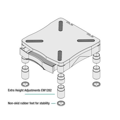 Ewent Additional Monitor Riser legs 5 cm for use with the EW1280