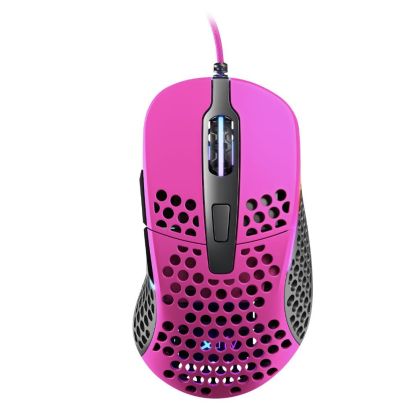 Геймърска мишка Xtrfy M4 Pink, RGB, Розов