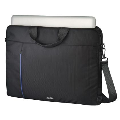 Hama "Cape Town" Laptop Bag, up to 40 cm (15.6"), black/blue