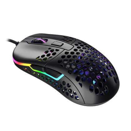 Геймърска мишка Xtrfy M42 Black, RGB, Черен