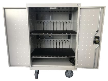 Универсален шкаф на колела Estillo LP-1224, за зареждане на до 24 бр. лаптопи и таблети