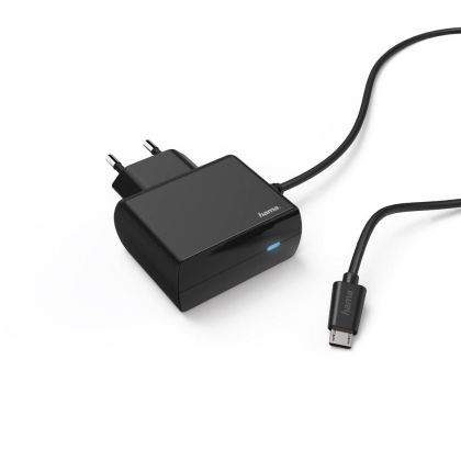 Зарядно HAMA 220V, micro USB, 2.4 A, Черен