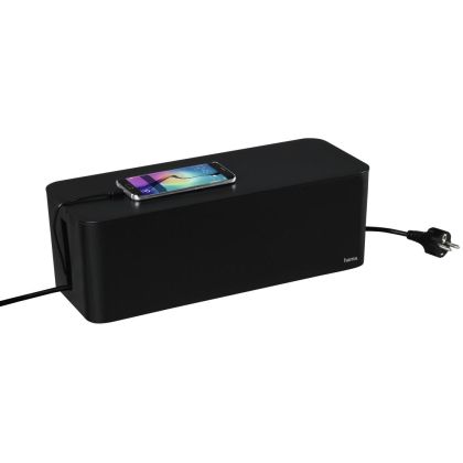 Hama "Maxi" Cable Box, 40.0 x 15.6 x 13.5 cm, black