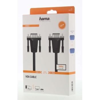 Hama VGA Cable, Full HD 1080 p, 1.50 m