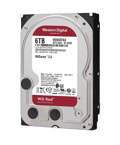 Хард диск WD RED, 6TB, 5400rpm, 256MB, SATA 3, WD60EFAX