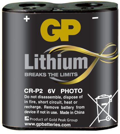 Фото литиева батерия GP CR-P2, 6V