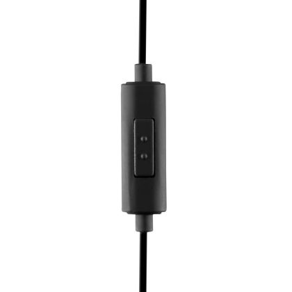 Слушалки с микрофон HAMA Kooky, 3.5 mm, In-Ear, Siri, Google Assistant, Черен