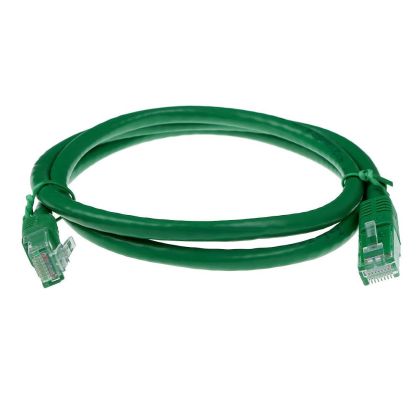 Мрежов пач кабел ACT U/UTP, CAT 6, RJ-45 - RJ-45, 1.0 m, Медни проводници, Зелен, Булк опаковка