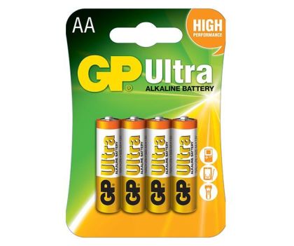 Алкална батерия GP ULTRA LR6 AA /4 бр. в опаковка/ 1.5V GP, GP15AU